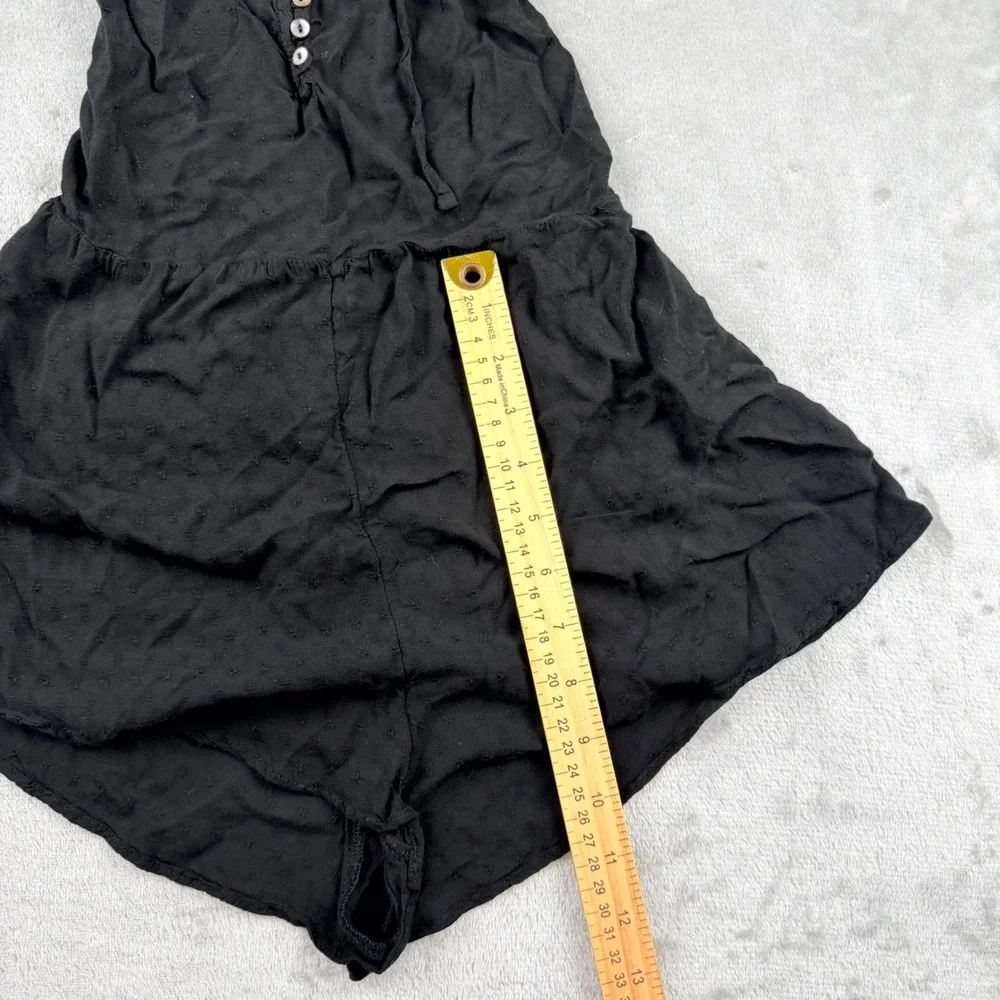 Out From Under Urban Outfitters Black Swiss Dot Romper Women's XS TP